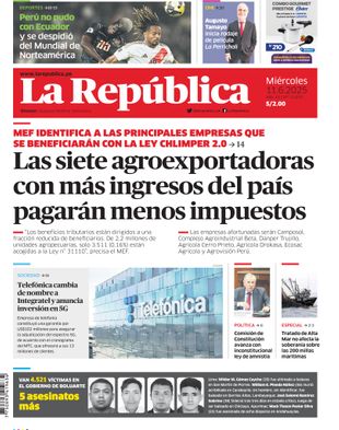 Edición Impresa - La Republica | Norte - Miercoles 11 de Junio del 2025