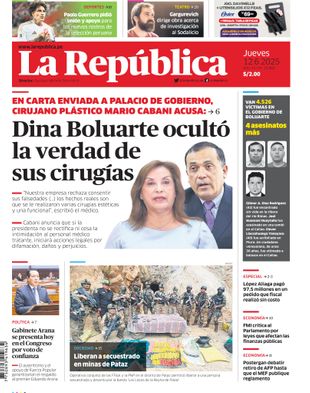 Edición Impresa - La Republica | Norte - Jueves 12 de Junio del 2025