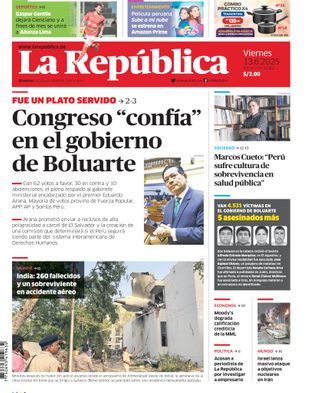 Edición Impresa - La Republica | Norte - Viernes 13 de Junio del 2025