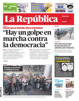 Edición Impresa - La Republica | Lima - Martes 17 de Junio del 2025