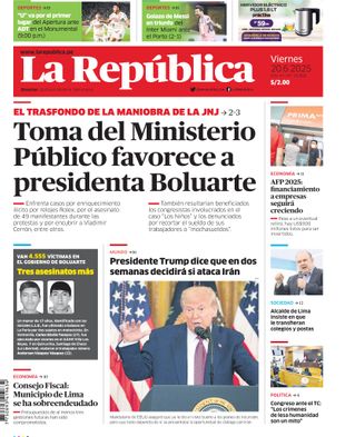 Edición Impresa - La Republica | Norte - Viernes 20 de Junio del 2025