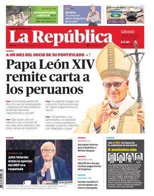 Edición Impresa - La Republica | Lima - Sabado 21 de Junio del 2025
