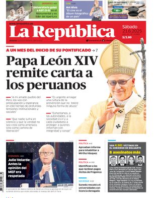 Edición Impresa - La Republica | Sur - Sabado 21 de Junio del 2025
