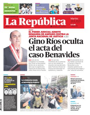 Edición Impresa - La Republica | Lima - Martes 24 de Junio del 2025