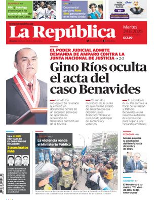 Edición Impresa - La Republica | Sur - Martes 24 de Junio del 2025