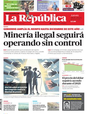 Edición Impresa - La Republica | Sur - Jueves 26 de Junio del 2025