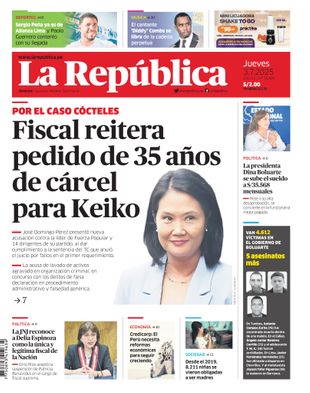 Edición Impresa - La Republica | Lima - Jueves 03 de Julio del 2025