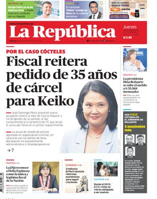 Edición Impresa - La Republica | Sur - Jueves 03 de Julio del 2025