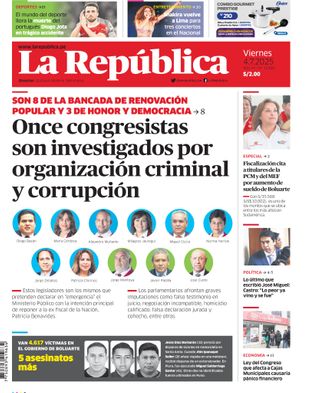 Edición Impresa - La Republica | Norte - Viernes 04 de Julio del 2025