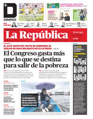 Edición Impresa - La Republica | Lima - Domingo 06 de Julio del 2025
