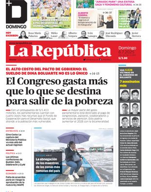 Edición Impresa - La Republica | Sur - Domingo 06 de Julio del 2025