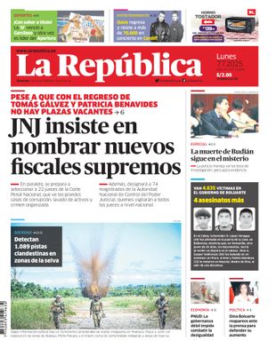 Edición Impresa - La Republica | Lima - Lunes 07 de Julio del 2025
