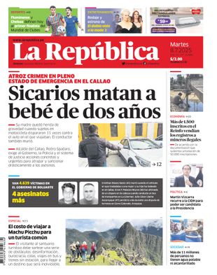 Edición Impresa - La Republica | Lima - Martes 08 de Julio del 2025