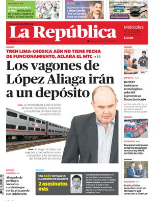 Edición Impresa - La Republica | Sur - Miercoles 09 de Julio del 2025