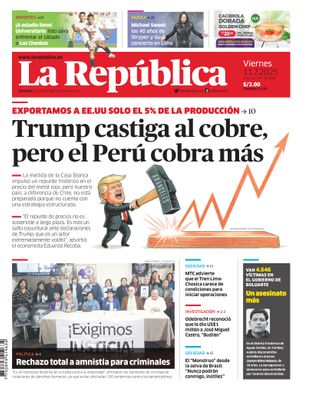 Edición Impresa - La Republica | Lima - Viernes 11 de Julio del 2025