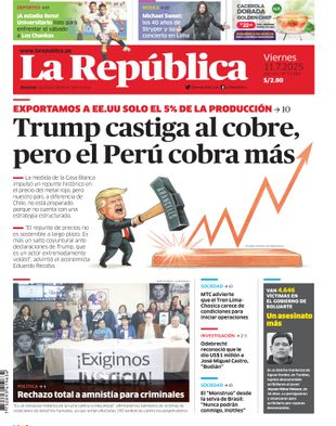 Edición Impresa - La Republica | Sur - Viernes 11 de Julio del 2025