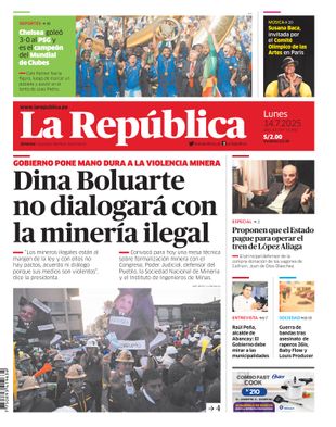 Edición Impresa - La Republica | Lima - Lunes 14 de Julio del 2025