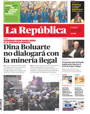 Edición Impresa - La Republica | Norte - Lunes 14 de Julio del 2025
