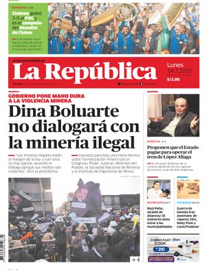 Edición Impresa - La Republica | Sur - Lunes 14 de Julio del 2025