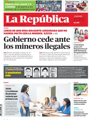 Edición Impresa - La Republica | Norte - Jueves 17 de Julio del 2025