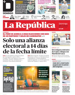 Edición Impresa - La Republica | Norte - Domingo 20 de Julio del 2025