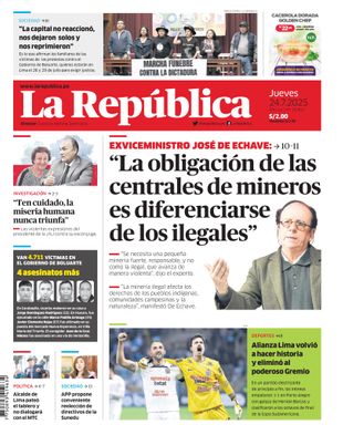 Edición Impresa - La Republica | Lima - Jueves 24 de Julio del 2025