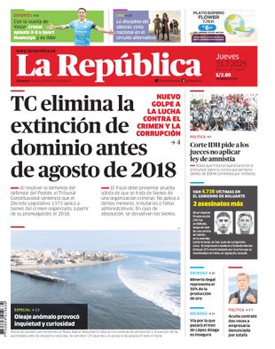 Edición Impresa - La Republica | Lima - Jueves 31 de Julio del 2025