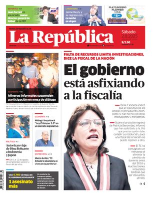 Edición Impresa - La Republica | Lima - Sabado 02 de Agosto del 2025