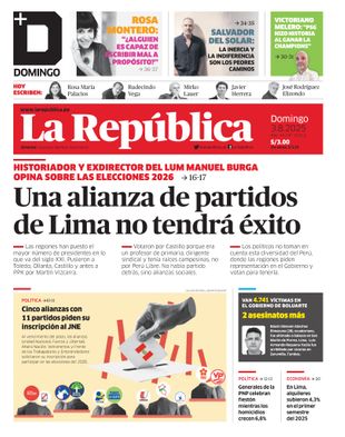 Edición Impresa - La Republica | Lima - Domingo 03 de Agosto del 2025