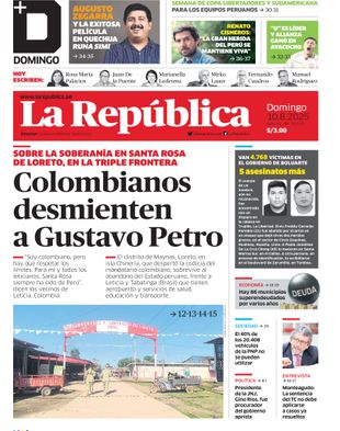 Edición Impresa - La Republica | Norte - Domingo 10 de Agosto del 2025