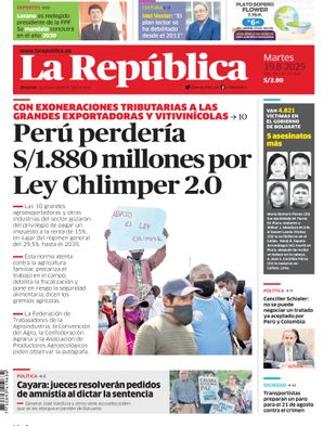 Edición Impresa - La Republica | Norte - Martes 19 de Agosto del 2025