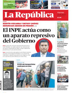 Edición Impresa - La Republica | Norte - Viernes 22 de Agosto del 2025