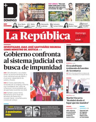 Edición Impresa - La Republica | Lima - Domingo 24 de Agosto del 2025