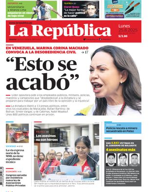 Edición Impresa - La Republica | Norte - Lunes 25 de Agosto del 2025