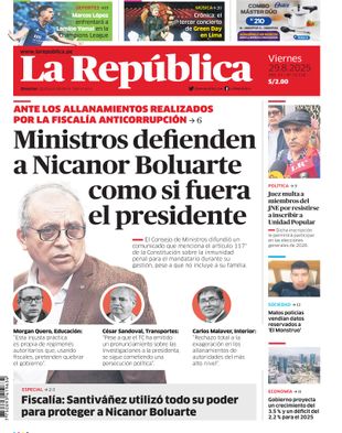 Edición Impresa - La Republica | Sur - Viernes 29 de Agosto del 2025