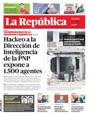 Edición Impresa - La Republica | Lima - Sabado 06 de Setiembre del 2025