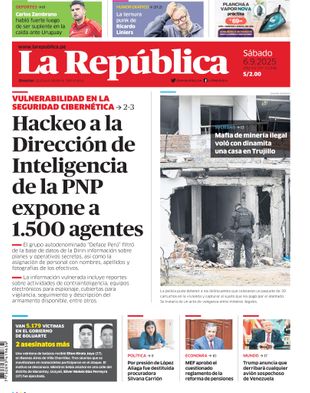 Edición Impresa - La Republica | Sur - Sabado 06 de Setiembre del 2025