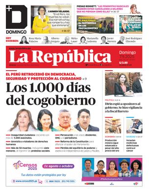 Edición Impresa - La Republica | Lima - Domingo 07 de Setiembre del 2025