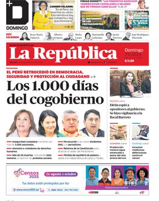 Edición Impresa - La Republica | Sur - Domingo 07 de Setiembre del 2025