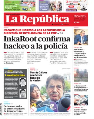 Edición Impresa - La Republica | Norte - Miercoles 10 de Setiembre del 2025
