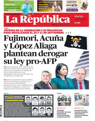 Edición Impresa - La Republica | Norte - Martes 16 de Setiembre del 2025