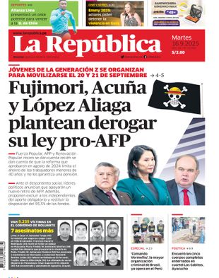 Edición Impresa - La Republica | Sur - Martes 16 de Setiembre del 2025