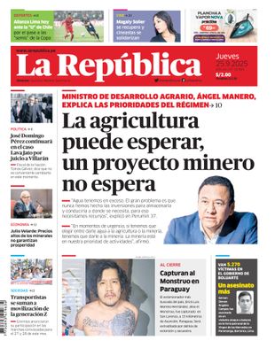 Edición Impresa - La Republica | Lima - Jueves 25 de Setiembre del 2025