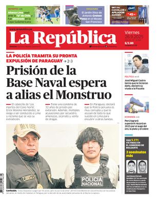 Edición Impresa - La Republica | Lima - Viernes 26 de Setiembre del 2025