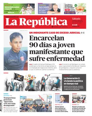 Edición Impresa - La Republica | Lima - Sabado 27 de Setiembre del 2025