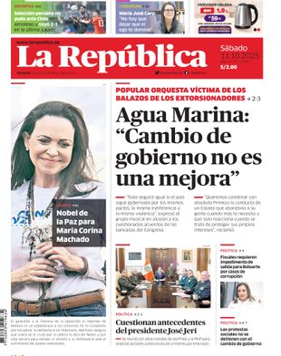 Edición Impresa - La Republica | Sur - Sabado 11 de Octubre del 2025