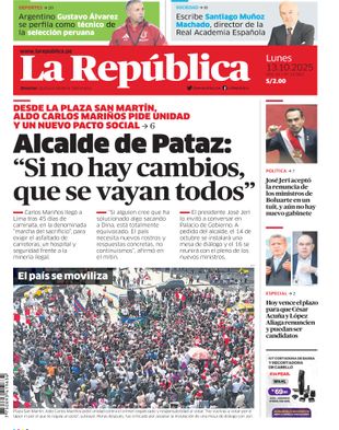 Edición Impresa - La Republica | Sur - Lunes 13 de Octubre del 2025
