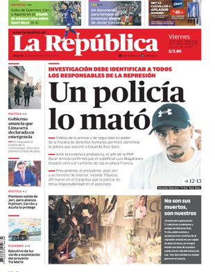 Edición Impresa - La Republica | Norte - Viernes 17 de Octubre del 2025