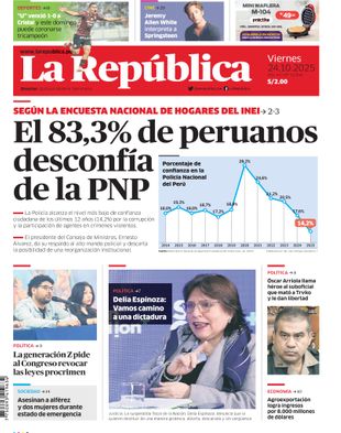 Edición Impresa - La Republica | Norte - Viernes 24 de Octubre del 2025