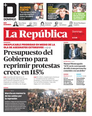 Edición Impresa - La Republica | Lima - Domingo 26 de Octubre del 2025